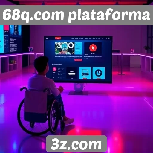 Acessibilidade e interface do usuário no 68q.com